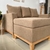 Sillon Esquinero + Camastro 2.00 x 1.60 Mt Base Madera - Julie deco home