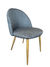 Silla Estilo Nordica Moderna Pata Simil Madera Thea Lino - Julie deco home