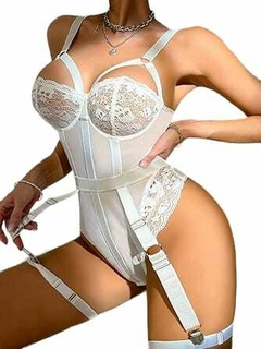VS39 BODY CON ARO DE ENCAJE Y ARNES - tienda online