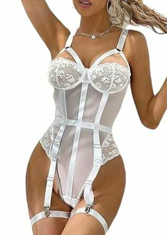 VS39 BODY CON ARO DE ENCAJE Y ARNES - magicalencerias