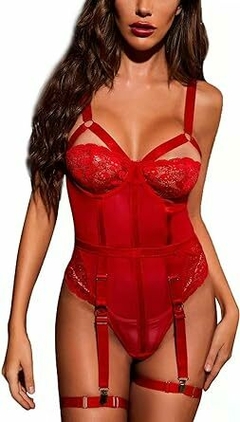 Imagen de VS39 BODY CON ARO DE ENCAJE Y ARNES