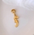 Berloque Cavalo Marinho (Banho Dourado)