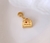 Berloque Bolsa Amo Viajar (Banho Dourado)