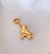 Berloque Patins (Banho Dourado)