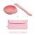 Combo Papinha Prática Rosa – Marcus & Marcus Tigela com Colher/Espátula + Bolsa de Silicone Portátil - comprar online