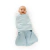 Saco de Dormir Swaddle em Algodão Egípcio Azul RN - Casulo de Anjo