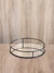 Bandeja circular espejo/hierro - comprar online