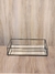 Bandeja rectangular espejo/hierro - comprar online