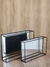 Bandeja rectangular espejo/hierro