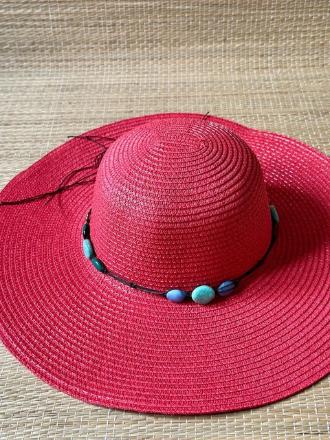 Chapéu de Praia Arpoador vermelho pedras