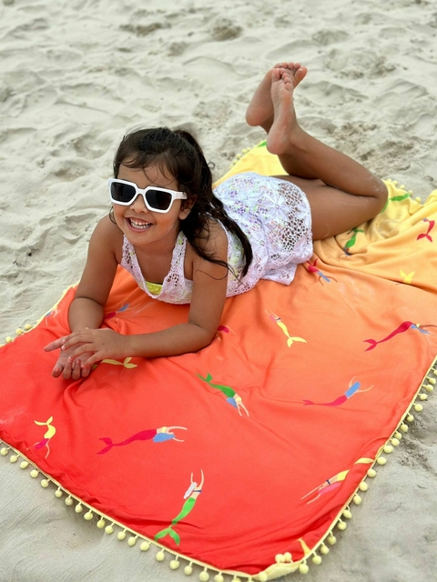 Canga Atoalhada Infantil Praia da Sereia