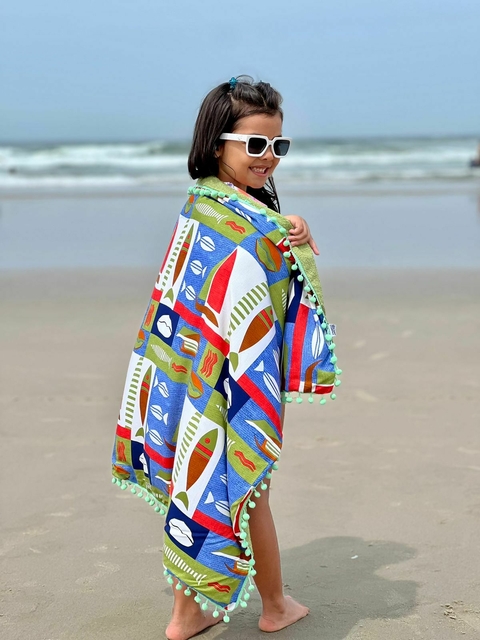 Canga Atoalhada Infantil Praia dos Pescadores