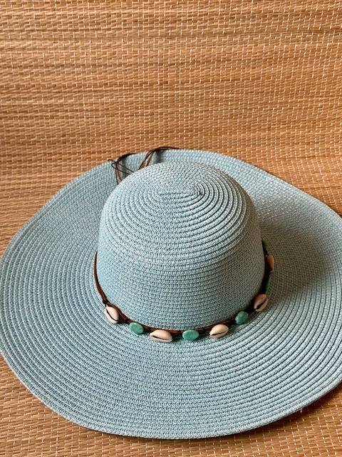 Chapéu de Praia Arpoador Azul concha