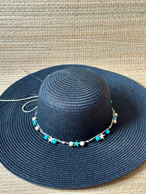 Chapéu de Praia Arpoador Azul marinho estrela