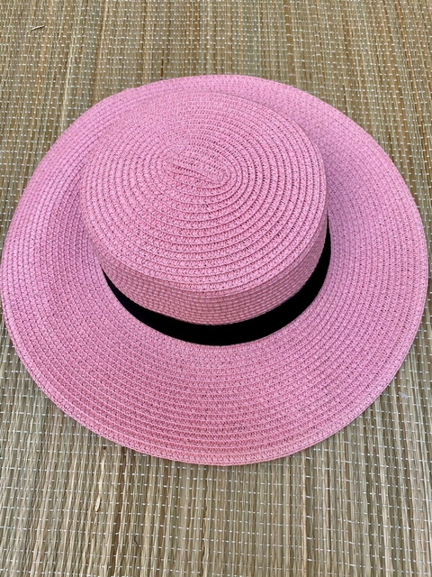 Chapéu Copacabana Rosa Fita