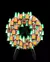 Lembrança do Natal Twinkle Town Wreath Countdown - Stoodeo