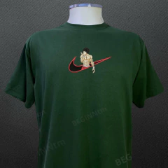 Camiseta Baki bordado anime streetwear unisex - loja online