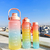 Kit 3 Garrafa De Água 2L 900ml 300ml Com Adesivos Motivacionais - comprar online