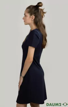 Vestido Malha Piquet - Azul na internet