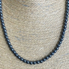 Colar de Pedra Hematita Curto 45 CM - DAUM2 BRASIL