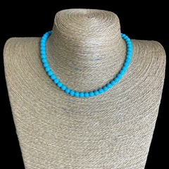 Colar de Pedra Turquesa Curto 45 CM - comprar online