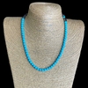 Colar de Pedra Turquesa Curto 45 CM