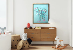 Quadro Elefante Aquarela - comprar online