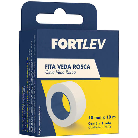 Fita veda rosca Fortlev 18mmx10m