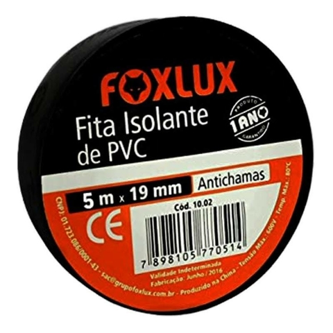 Fita isolante FoxLux 5 m x 19 mm