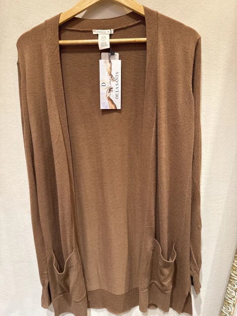 Cardigan tejido con bolsillos