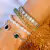 BRACELETE REGULÁVEL CRISTAL ESMERALDA PRATA925 - Vix joias e pratas