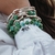 Pulseira Turquesa Zian Prata925 - 17cm - Vix joias e pratas