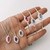 Bracelete com Zircônia Rubi com Bordas Cravejadas em Zircônias Brancas Prata925 na internet