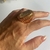 ANEL OVAL PEDRA QUARTZO RUTILADO CRISTAL RUBI SEMIJOIA - comprar online