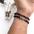 Pulseira SHAMBALLA de Pedra natural Detalhe Pedra Olho de Tigre
