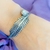 BRACELETE REGULÁVEL FOLHA PRATA925