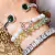 BRACELETE REGULÁVEL CRISTAL ESMERALDA PRATA925 - comprar online