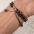 Imagem do Pulseira SHAMBALLA de Pedra natural Detalhe Pedra Olho de Tigre