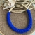 Colar corda miçangas azul 50 cm - Vix joias e pratas