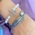 BRACELETE REGULÁVEL FOLHA PRATA925 - comprar online