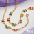 PULSEIRA INFANTIL BORBOLETAS ZIRCÔNIAS SEMIJOIA 15 cm