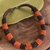 Colar corda miçangas terracota 40 cm na internet