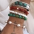 Pulseira de Cascalho Coral Vermelho Prata925- 16cm - comprar online
