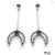 BRINCO LONGO 1/2 LUA BOHO PRATA925 - comprar online