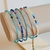 PULSEIRA MURANO COLORIDA ARO PRATA925 17 cm - Vix joias e pratas