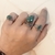 ANEL QUARTZO VERDE BOHO PRATA925 - loja online