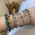 PULSEIRA FLORES BOHO PRATA925 17CM - comprar online