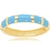 Bracelete esmaltado azul fechado trabalhado semijoia