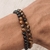 Pulseira SHAMBALLA de Pedra natural Detalhe Pedra Olho de Tigre - loja online
