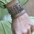 PULSEIRA PIKUM FLOR DUPLA PRATA925 18CM - Vix joias e pratas